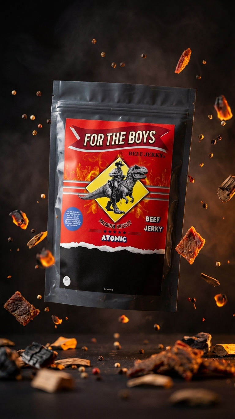 Atomic Hot Brisket Jerky (0.5oz)