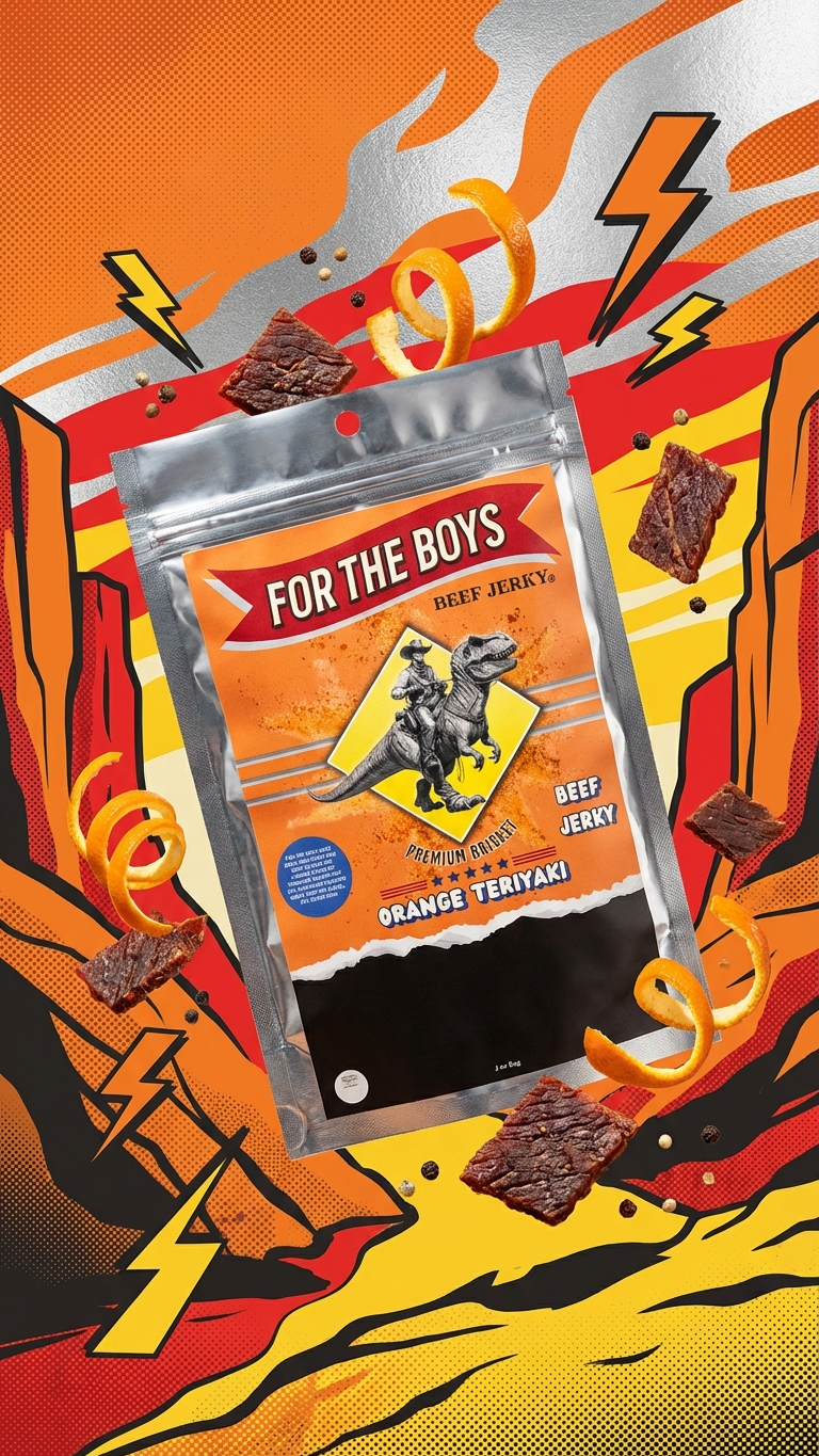 Orange Teriyaki Brisket Jerky (3oz)