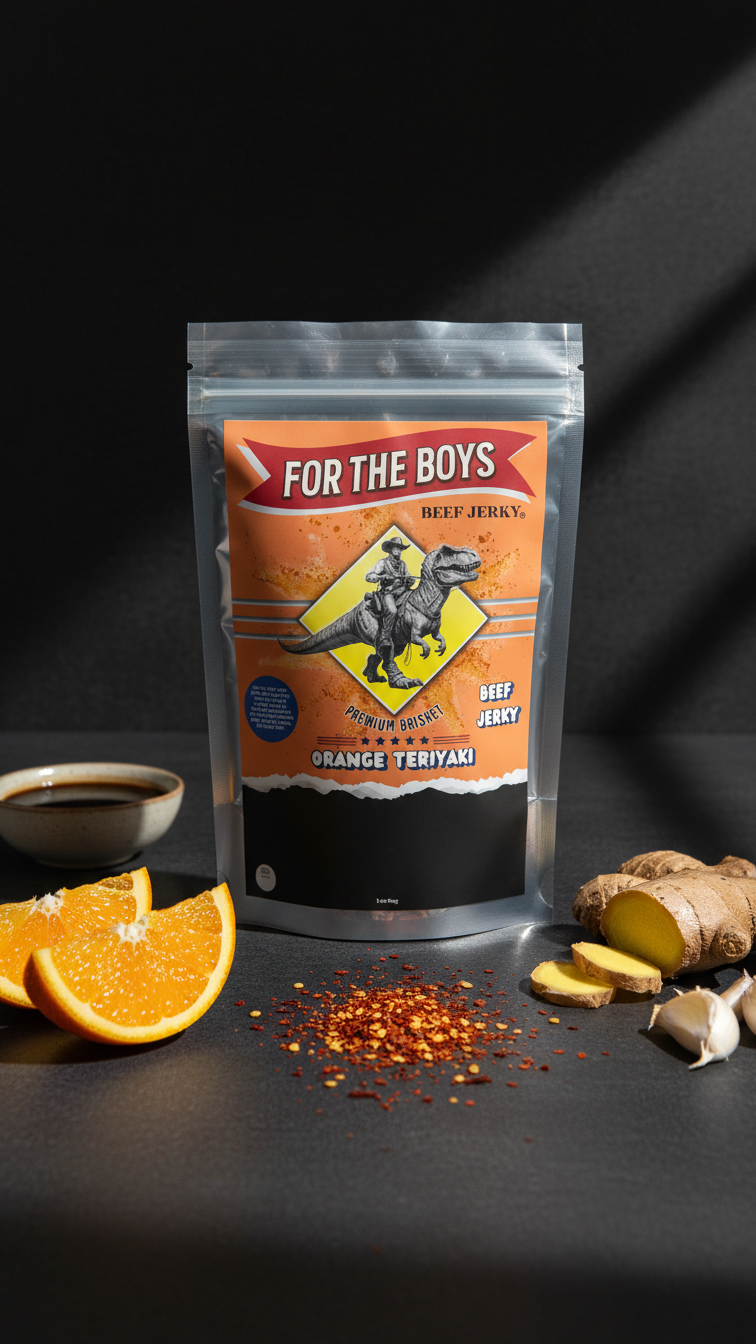 Orange Teriyaki Brisket Jerky (3oz)