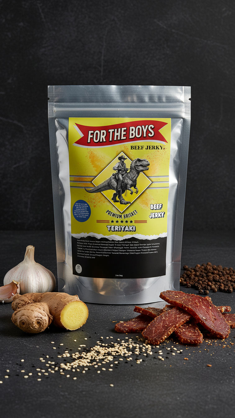 Sweet Teriyaki Brisket Beef Jerky (3oz)